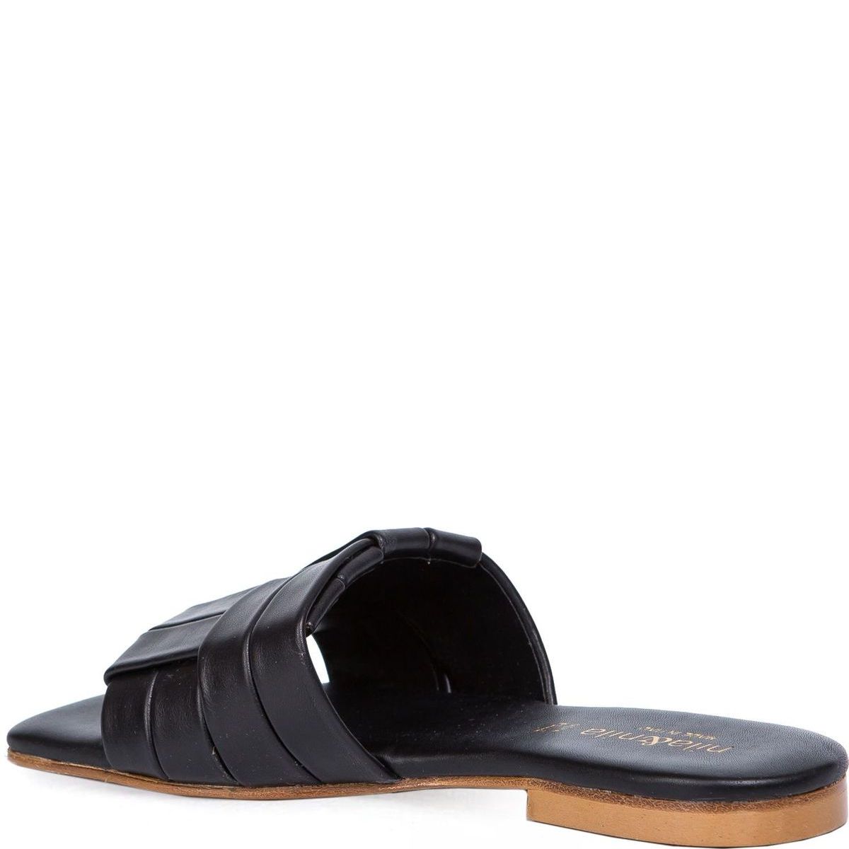 Кожаные шлепанцы