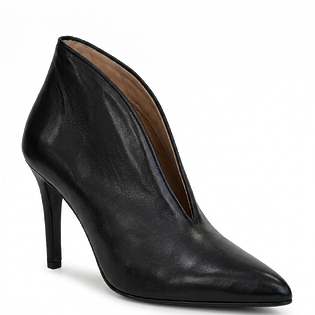 Кожаные ботильоны