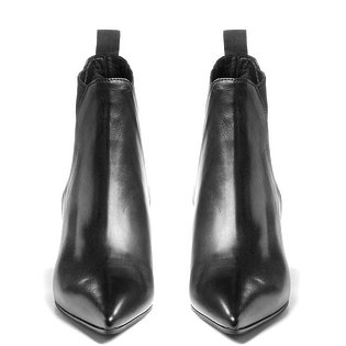 Кожаные ботильоны