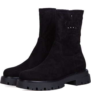 Замшевые ботинки