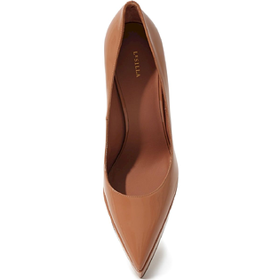 Кожаные туфли на шпильке